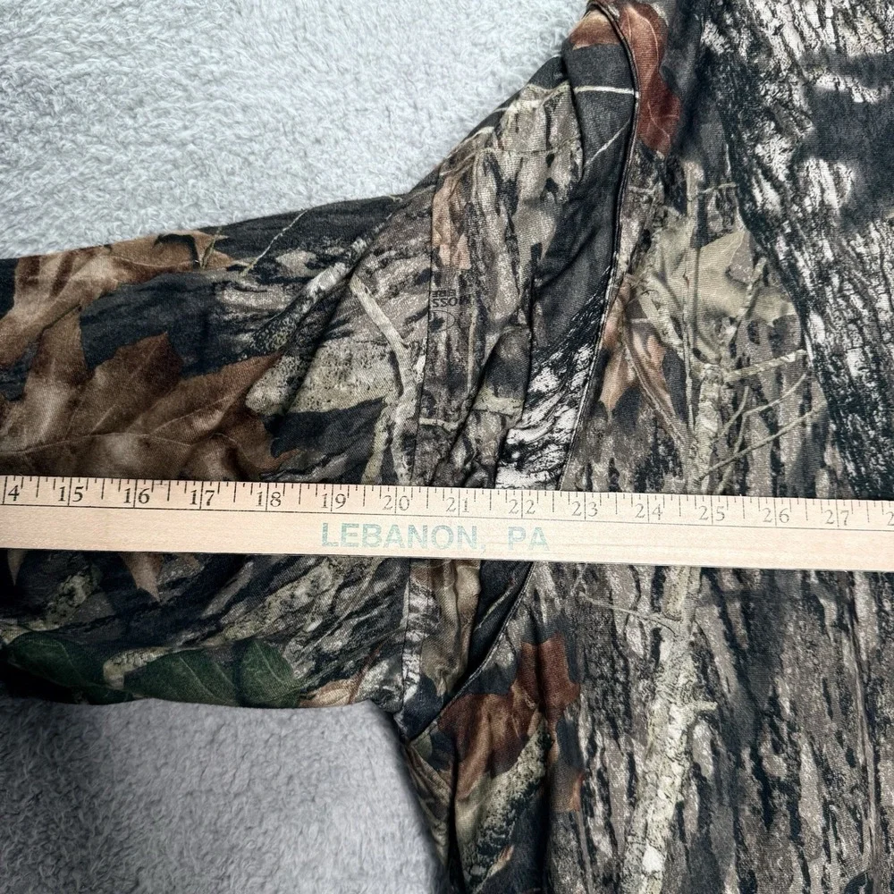 ScentLok Camo‎ Jacket Mens XL Full Zip Snap Hunting Coat Mossy Oak Pockets Lined